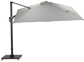 Garden Impressions Zweefparasol Hawaii Deluxe 300x300 - donker grijs - zand