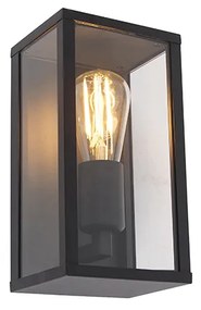 Industriële wandlamp zwart 26 cm IP44  - Charlois