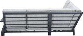 Garden Impressions Coba loungeset 4-delig donker grijs - valley sand