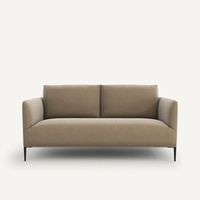 Compacte zitbank in fluweel, Oscar, ontwerp E. Gallina