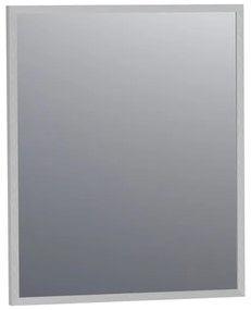 Saniclass Silhouette spiegel 60x70cm zonder verlichting rechthoek aluminium 3532