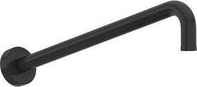 Saniclear Nero inbouwregendouche 30cm met vierkante massagejets en wandarm zwart mat