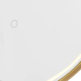 Badkamerspiegel goud incl. LED met touch dimmer ovaal - Miral Modern IP44 Lamp