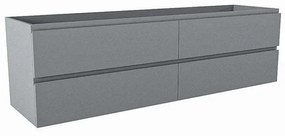 Mondiaz HAY wastafelonderkast - 170x45x50cm - 4 lades - softclose - Plata M45174Plata