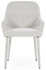 By-Boo Fika Scandinavische Eetkamerstoel Met Armleuning Beige