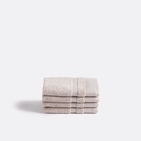 Set van 4 gastendoekjes in gekamd katoen, Kheops