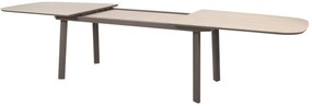 Taste by 4 Seasons Manolo uitschuifbare tuintafel terre met keramisch blad 230 - 290 cm Tuintafel   bruin weerbestendig