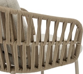 Tuinset 4 personen 140 cm Rope Zand/Beige Coco Elara/Fungo