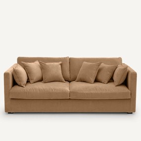 Bank 3-, 4- of 5-zits, in stonewashed fluweel, Néo Kinkajou