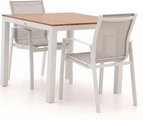 Diningset Forza | 2 personen polywood | Tuinset stapelbaar | 3-delig | Kees Smit Tuinmeubelen