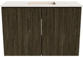 Mondiaz Joya DLux 60cm toiletmeubel shadow met wastafel faye midden zonder kraangat meli