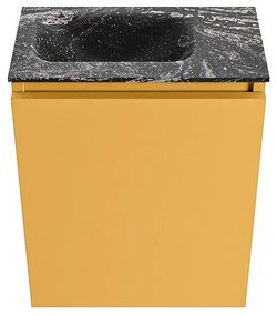 Mondiaz Ture DLux toiletmeubel 40cm ocher met wastafel lava links zonder kraangat