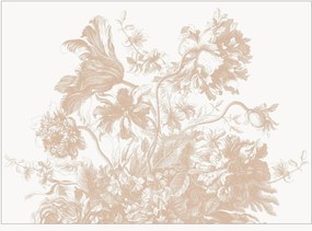 Behang Engraved Flowes