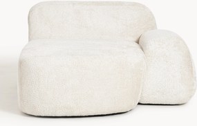 Teddy bouclé chaise-hoekmodule Wolke