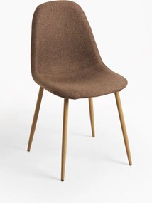 Set 4 Teok Stoffen Stoelen