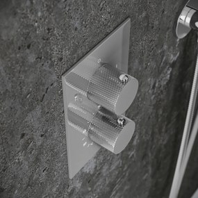 Saniclear Talpa Curved inbouw thermostaat met inbouwdeel chroom