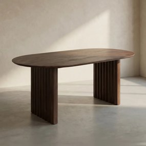 Eettafel Geribbelde Poot 200cm - 200 X 100cm.