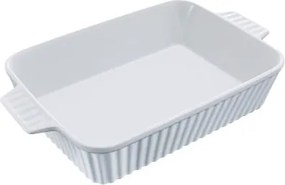 VEVOR Keramische ovenschaal, grote rechthoekige bakvorm van 9 x 13 inch met dubbele handgrepen, ovenvaste lasagneschaal, diepe ovenschaal voor bakken en serveren, Thanksgiving- en kerstcadeau, wit