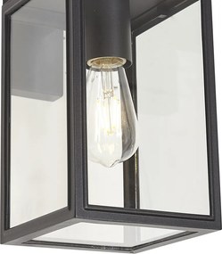 Industriële buiten wandlamp donker grijs IP44 - Sutton down