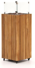 + 15% kassakorting | Gaslantaarn | Cosipillar | Aluminium | Natural Teak | 40x40cm | Kees Smit Tuinmeubelen