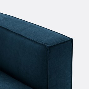 Modulaire longchair van getextureerd fluweel, Seven