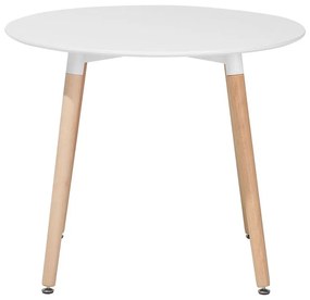 Eettafel wit ⌀ 90 cm BOVIO Beliani