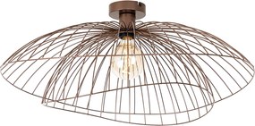 Smart plafondlamp brons met dubbele kap 45cm incl. Wifi G95 - Pua