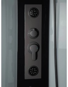 Kerra Wega complete douchecabine met massagejets zwart