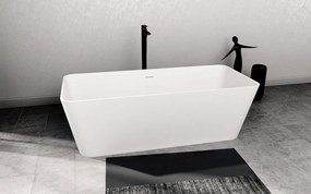 Polysan Leyla vrijstaand bad wit mat solid surface 170x80cm