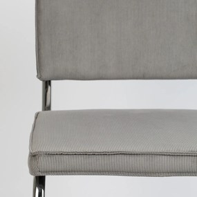Zuiver Ridge Rib Eetkamerstoel Rib Retro Lichtgrijs