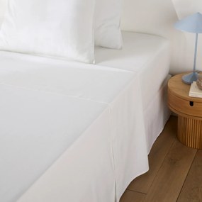 Effen plat laken in gewassen katoen, Scenario