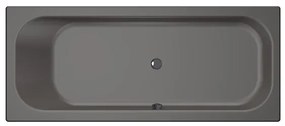 Xenz Aruba Ligbad - 190x80x48 - afvoer Midden - acryl - antraciet 6894-05