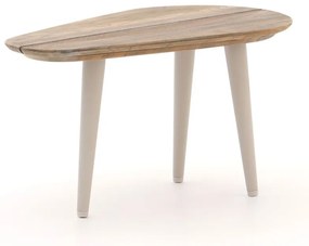 Loungetafel ROUGH | Driehoek  | Tuintafel Teakhout | 75x43cm | Kees Smit Tuinmeubelen