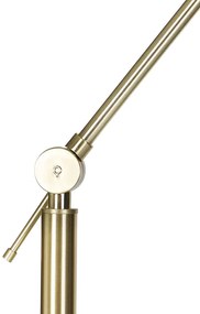 Moderne vloerlamp goud velours kap roze 50 cm - Editor