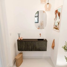 Mondiaz Joya 110cm toiletmeubel ronding links shadow met wastafel faye rechts zonder kraangat urban
