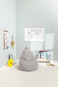 Kinder Zitzak BeanBag Easy L - Lichtgrijs