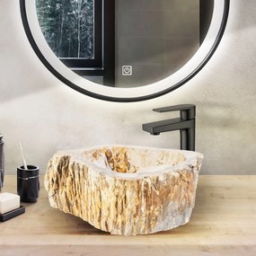 Sanigoods Sien waskom 30-35x15cm fossiel hout