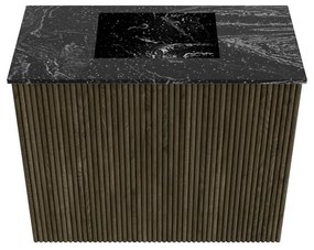 Mondiaz Joya DLux 50cm toiletmeubel shadow met wastafel faye midden zonder kraangat lava