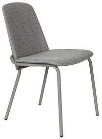 Zuiver Clip Moderne Eetkamerstoel Buisframe Grijs