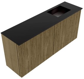 Mondiaz Joya 90cm toiletmeubel dusk met wastafel faye rechts zonder kraangat urban