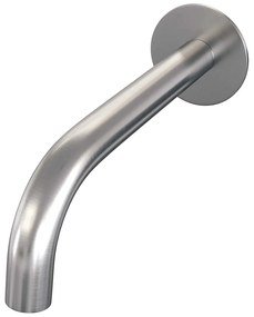 Brauer Stripe inbouw badkraan met drukknoppen en staafhanddouche RVS geborsteld PVD