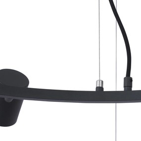 Moderne hanglamp zwart 6-lichts - Jeana Circle