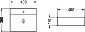 Mexen Mini opbouw wastafel 40 x 30 cm, zwart mat - 21094085