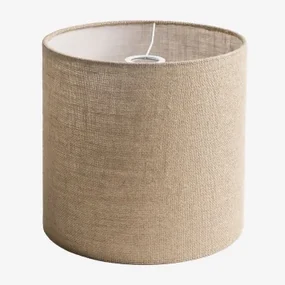 Arlina Stoffen Lampenkap Beige – Linnen & Ø30 Cm - ↑30 Cm - Sklum