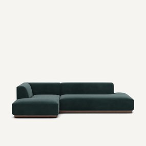 Linker hoekbank XL fluweel, Jacopo