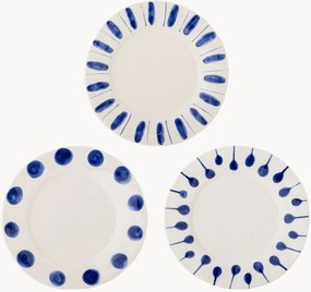 Handbeschilderde dinerborden Linora, 3-delig