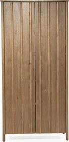 Hoge Wandkast Eikenhout Bruin - 102x47x210cm.