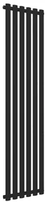 Eastbrook Tunstall verticale radiator 180x42cm Mat zwart 894 watt