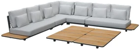 4 Seasons Outdoor Arcade platform salontafel SALE  Loungetafel    houtkleur weerbestendig