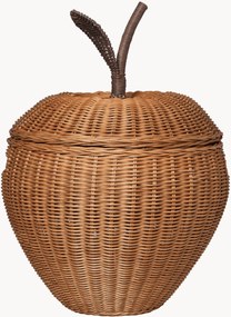 Handgemaakte rotan opbergmand Apple voor kinderen